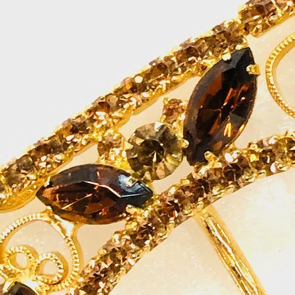Delizza and Elster Julianna Vtg Rhinestone Belt Buckle